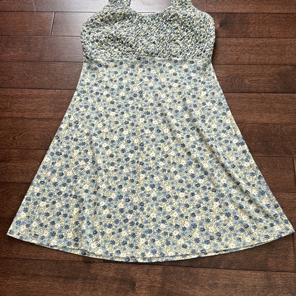 Up Front Vintage 90s Y2K Floral Mini Tank Dress S - Picture 3 of 9